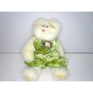 TY Beanie Babies Attic Treasures Jointed Cat Kitten Green One-Piece Outfit 1993